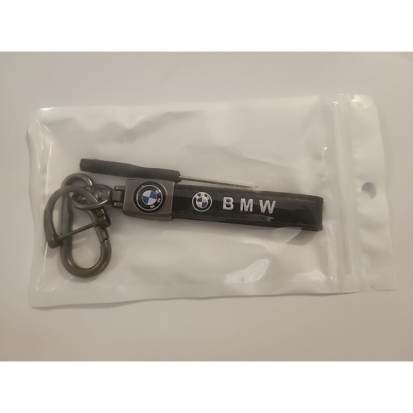 🏷3 For$25 BMW Luxury Leather Keychain Keyring BMW Logo - Picture 1 of 1